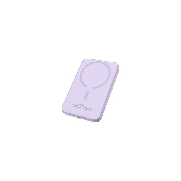 베이스어스 마그네틱 미니 무선 초고속 보조배터리 충전 파워뱅크 5000mAh 20W + C타입-C타입 충전케이블 30cm 세트