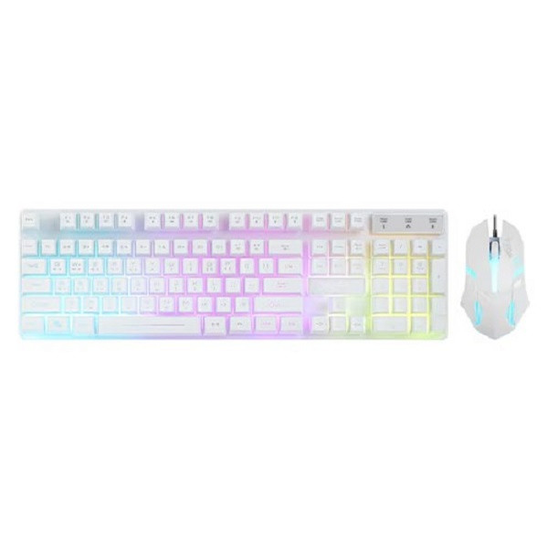[G-Clicker] 유선 데스크탑 세트, GMK-180 PLUS [화이트] [키보드USB/마우스USB]
