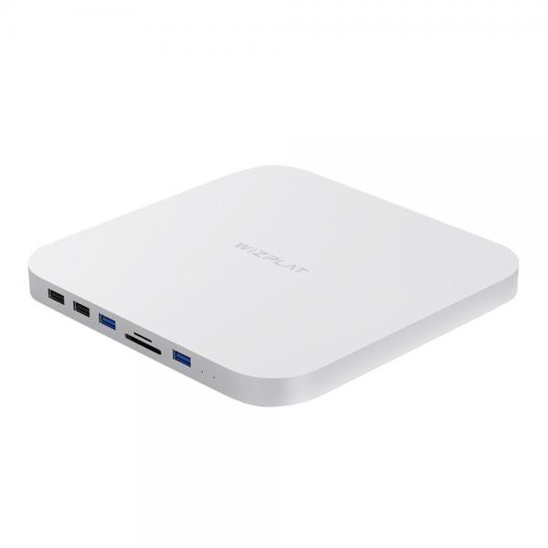 [위즈플랫] 외장SSD, HM25C 맥미니 [6.35cm SATA SSD&HDD/USB허브] [2TB/실버] ▶ 2.5인치 ◀